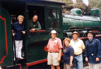 Members visiting the Zig Zag Railway